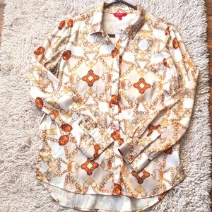Guess blouse, size S, beige multicolor